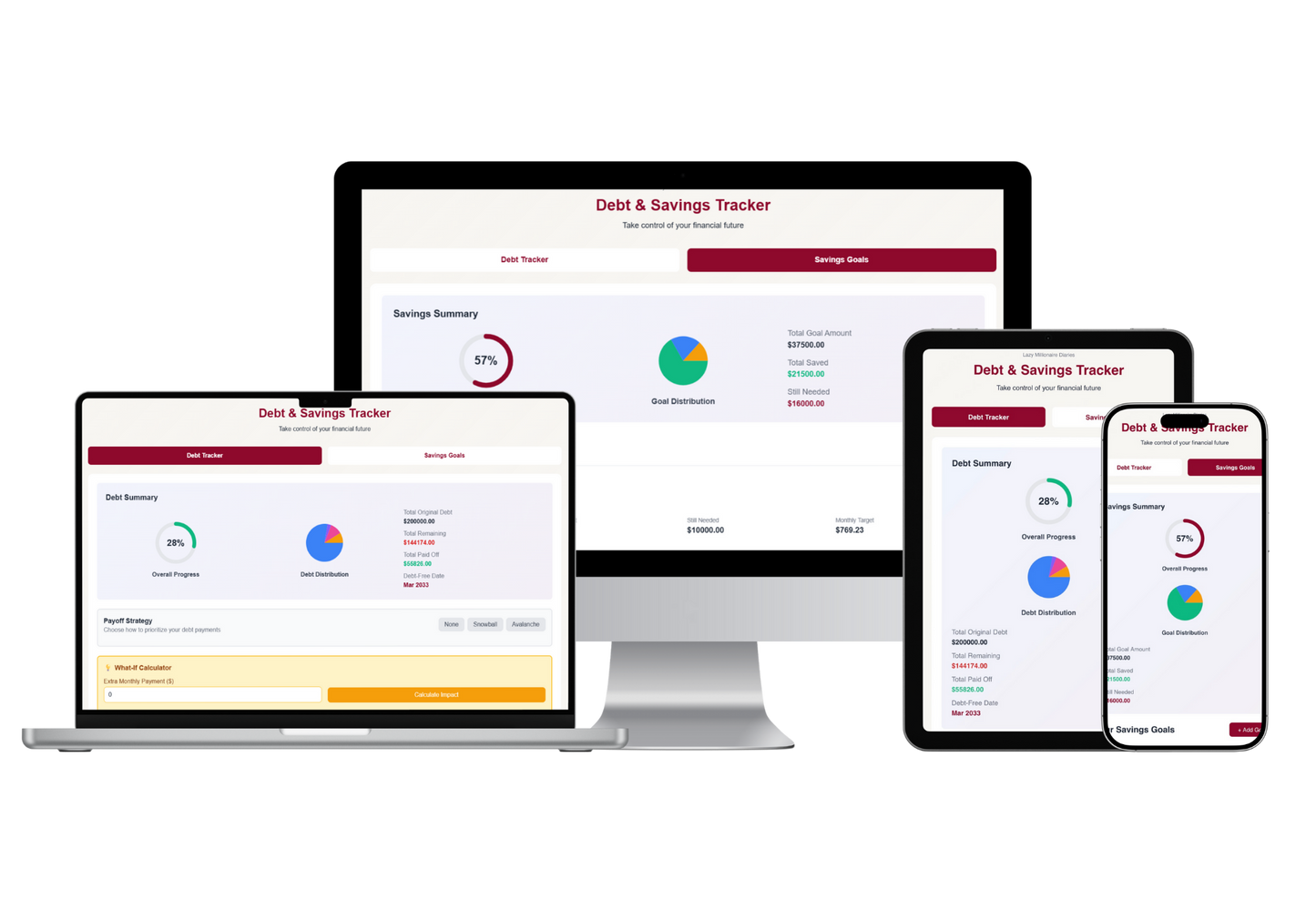 Debt & Savings Tracker EN | ES