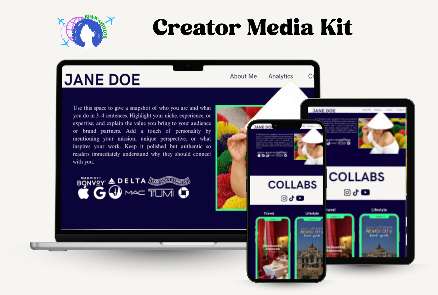 Creator Media Kit (Fully Customizable)