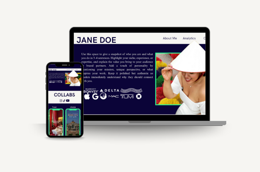 Creator Media Kit (Fully Customizable)