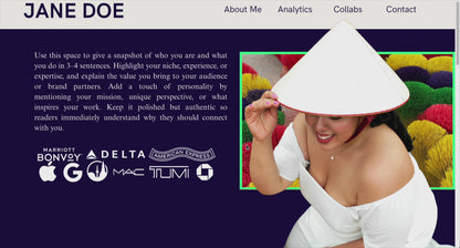 Creator Media Kit (Fully Customizable)